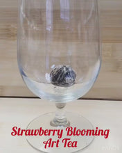 Load and play video in Gallery viewer, STRAWBERRY BLOOMING FLOWER ART TEA (SET OF 6)
