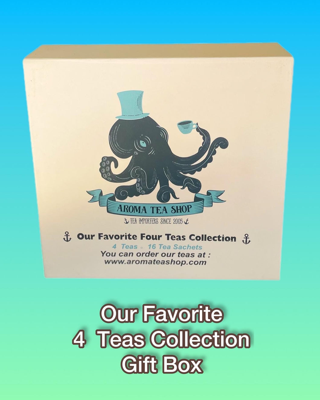 Our Favorite Four Teas Gift Box Tea Bags Collection